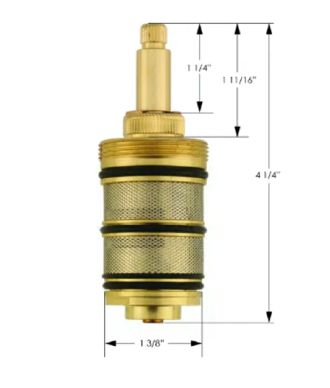 Brass 3/4" Thermostatic Cartridge - Image 4