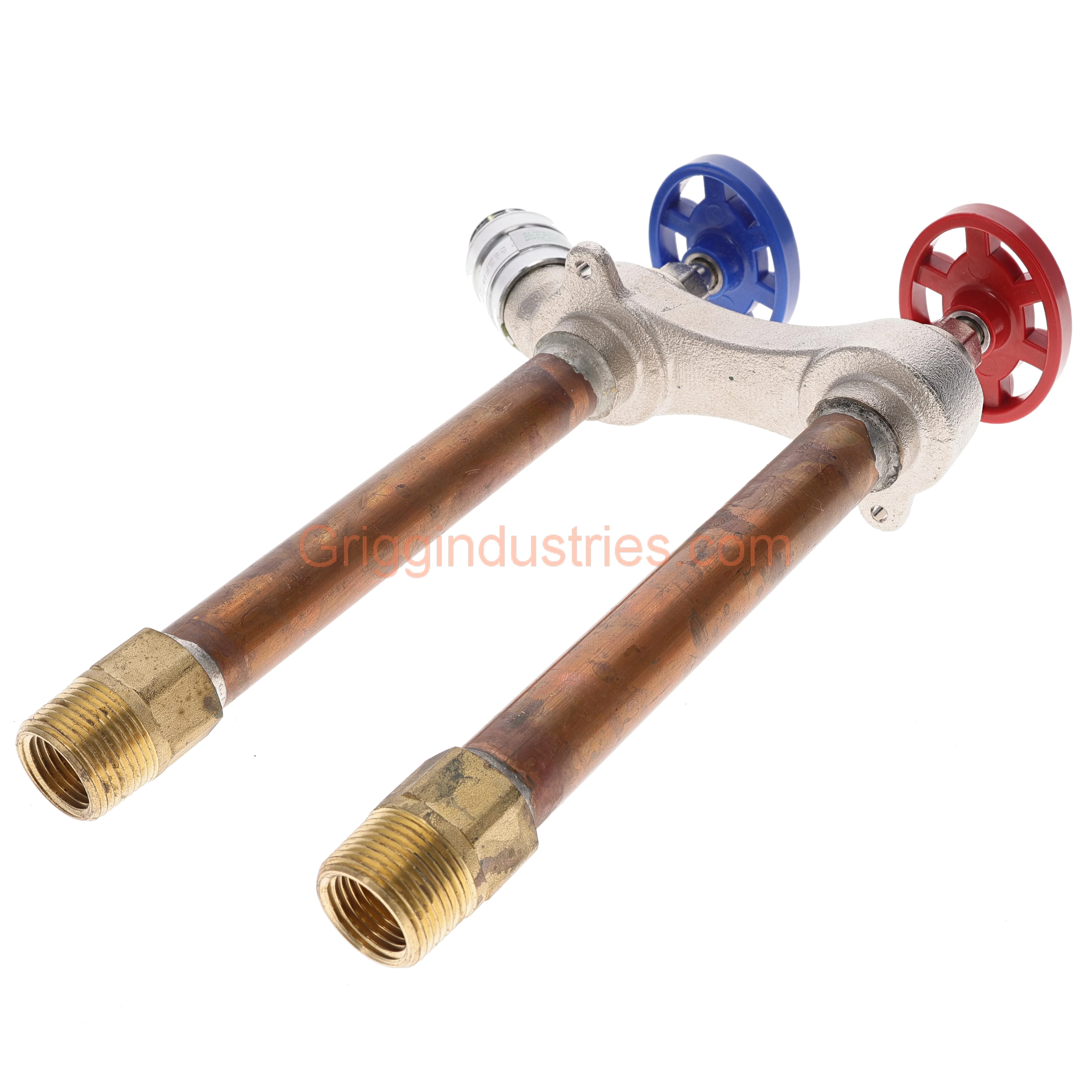 Arrowhead Brass 495-06VLF Vertical 6 Inch Wall Hot And Cold Faucet - Image 3