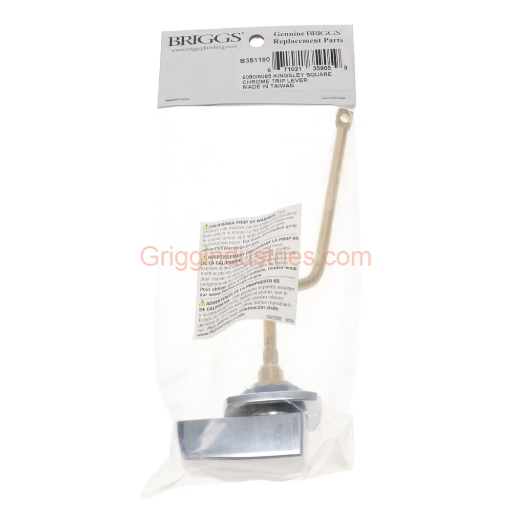 Briggs B351180 Chrome Trip Lever - Image 4