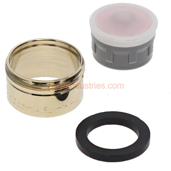 Gerber A500972NYP Polished Brass Aerator - Image 2