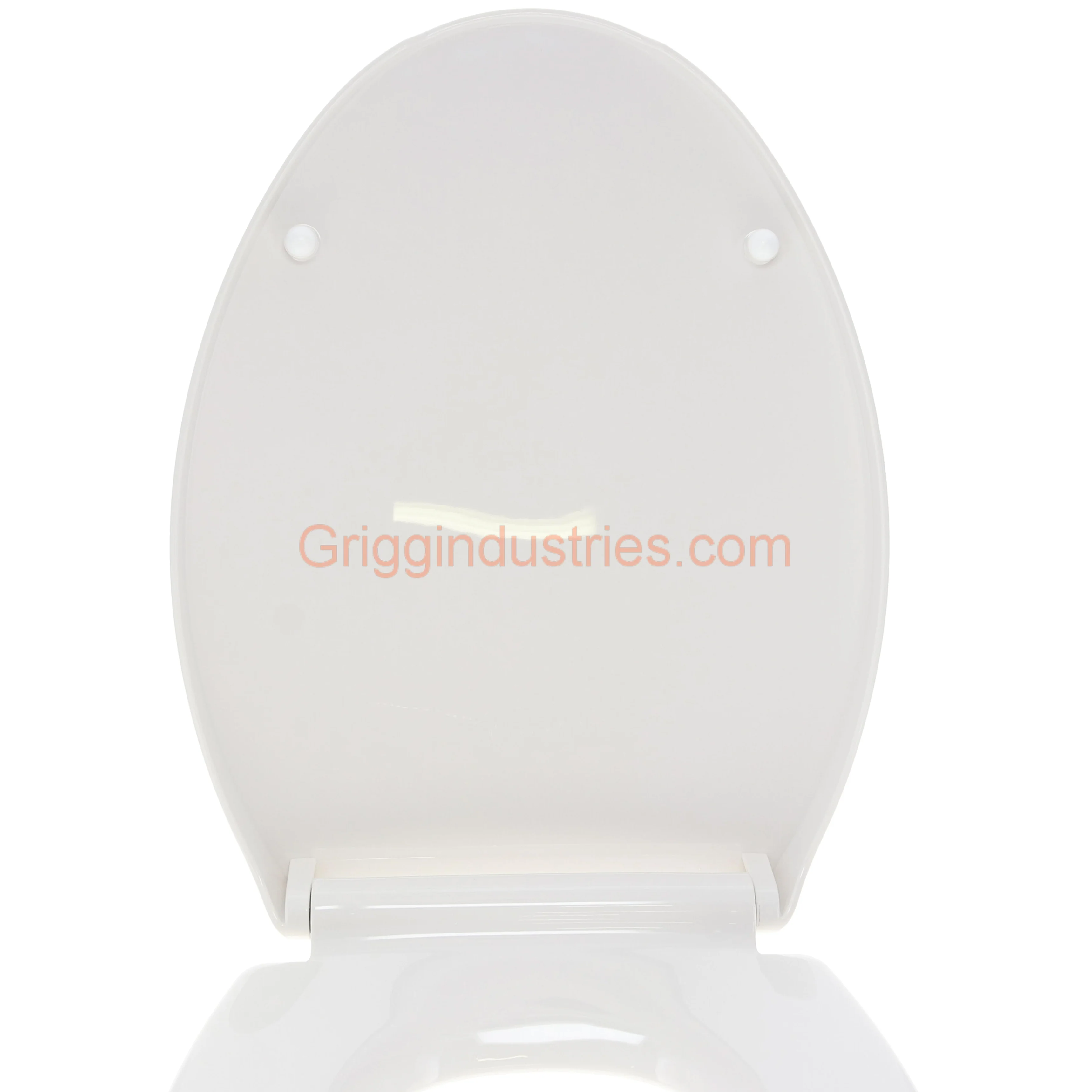 Gerber C550126 White Elongated Slow Close Quick Release Toilet Seat - Image 9