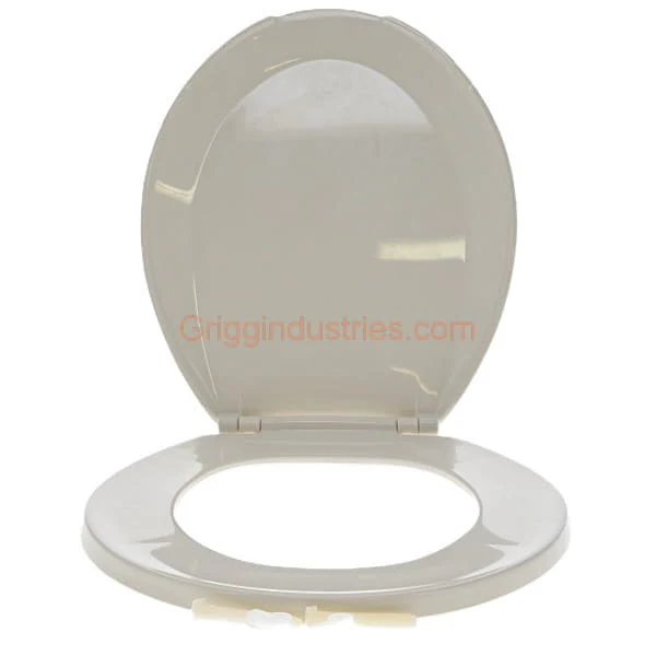 Mansfield Bone Round Toilet Seat - Image 2