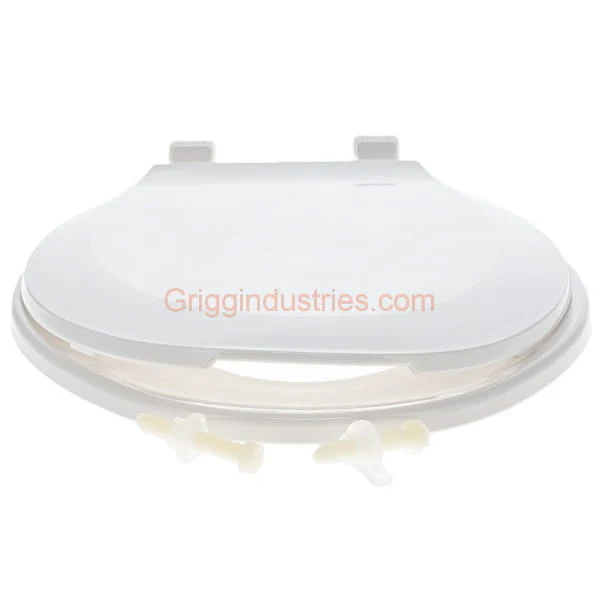 Mansfield Elongated White Toilet Seat - Image 3