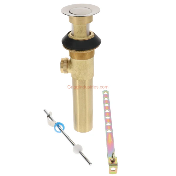 Plumbers Emporium A556200NP Brushed Nickel Metal Pop Up Assembly