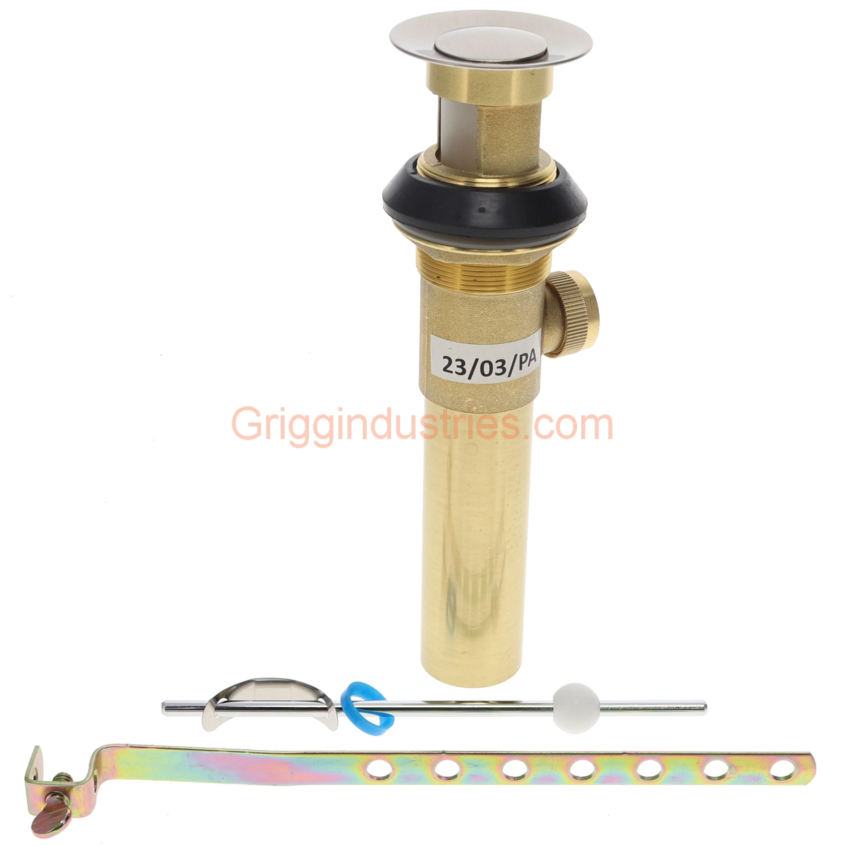 Plumbers Emporium A556200NP Brushed Nickel Metal Pop Up Assembly - Image 4
