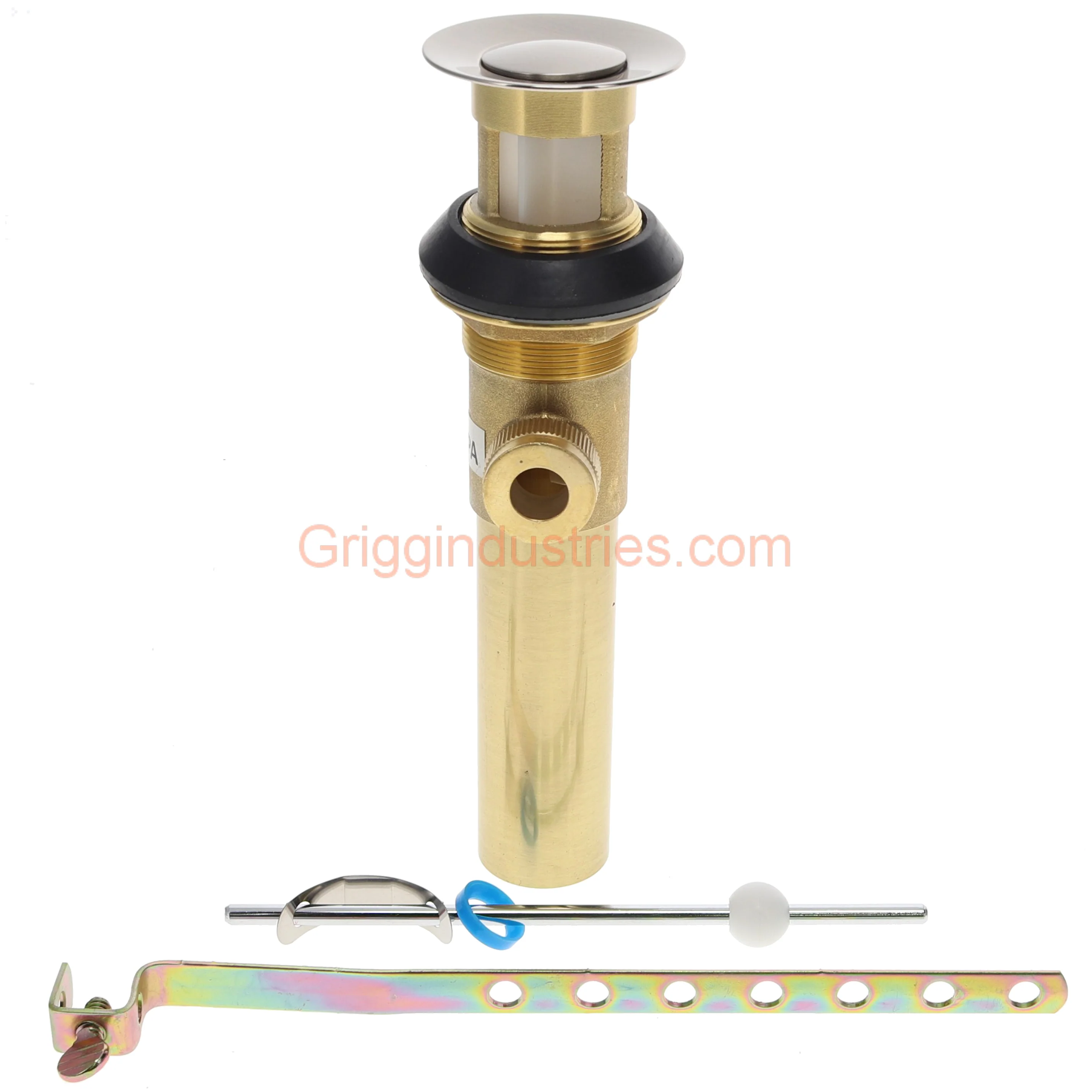 Plumbers Emporium A556200NP Brushed Nickel Metal Pop Up Assembly - Image 6