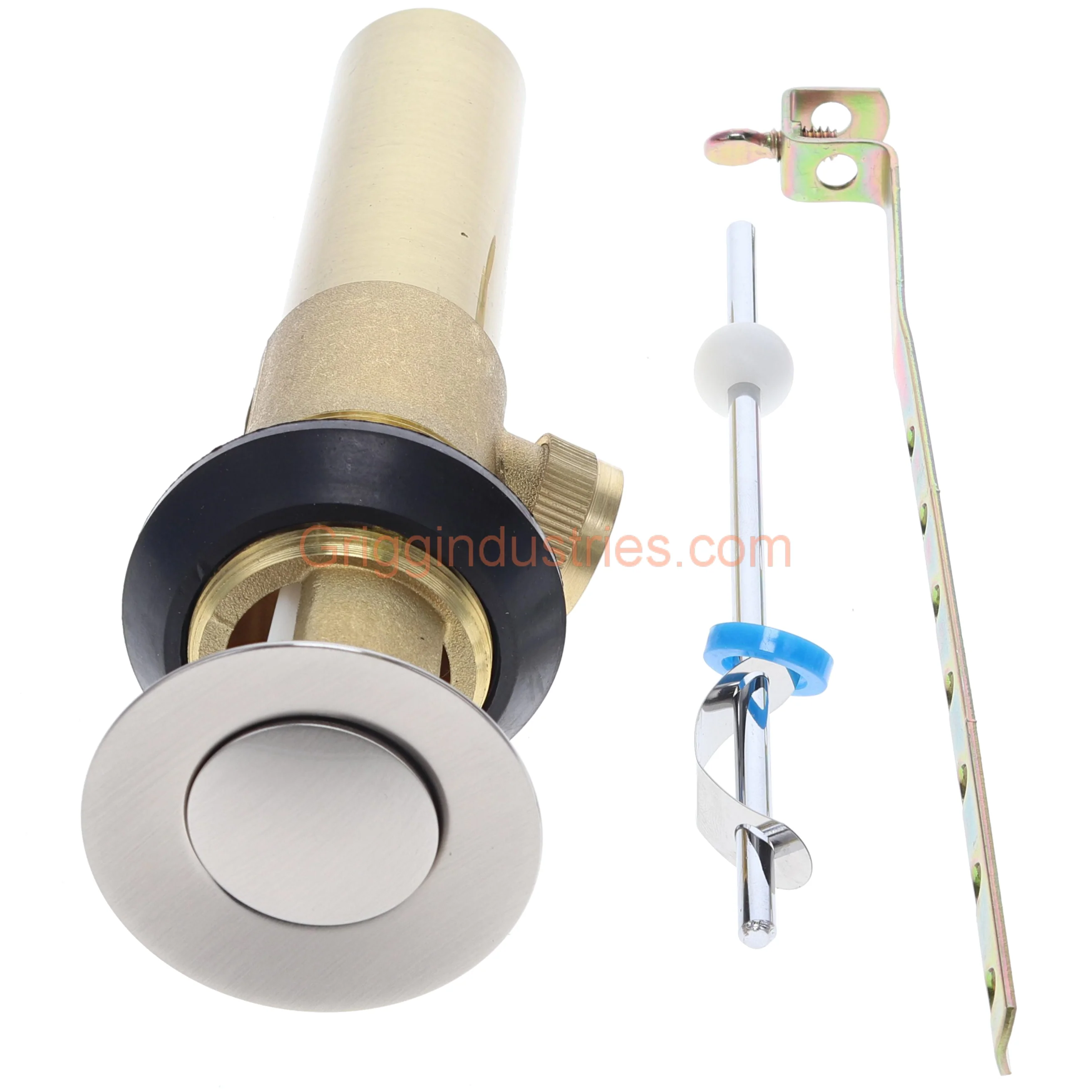 Plumbers Emporium A556200NP Brushed Nickel Metal Pop Up Assembly - Image 7