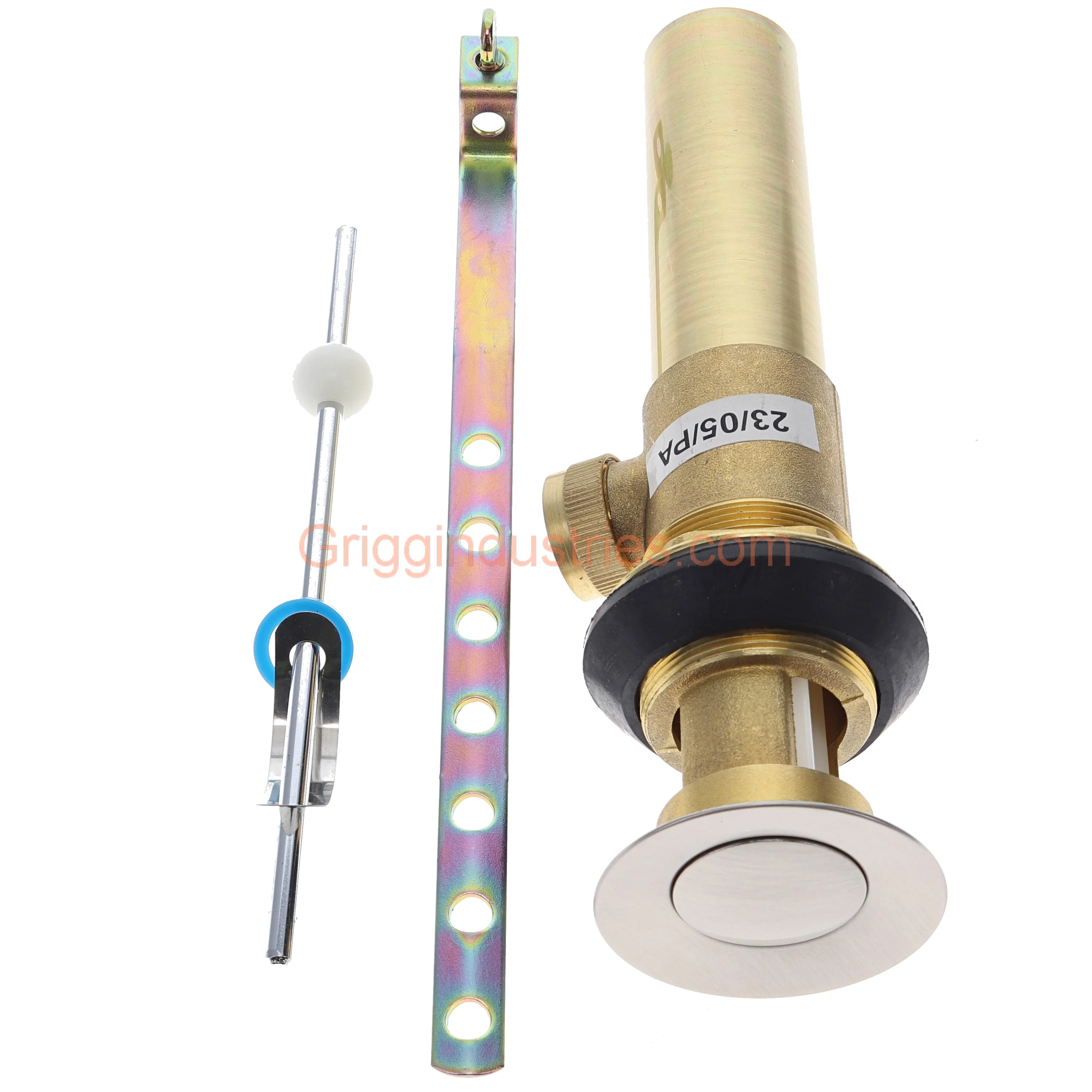 Plumbers Emporium A556200NP Brushed Nickel Metal Pop Up Assembly - Image 9