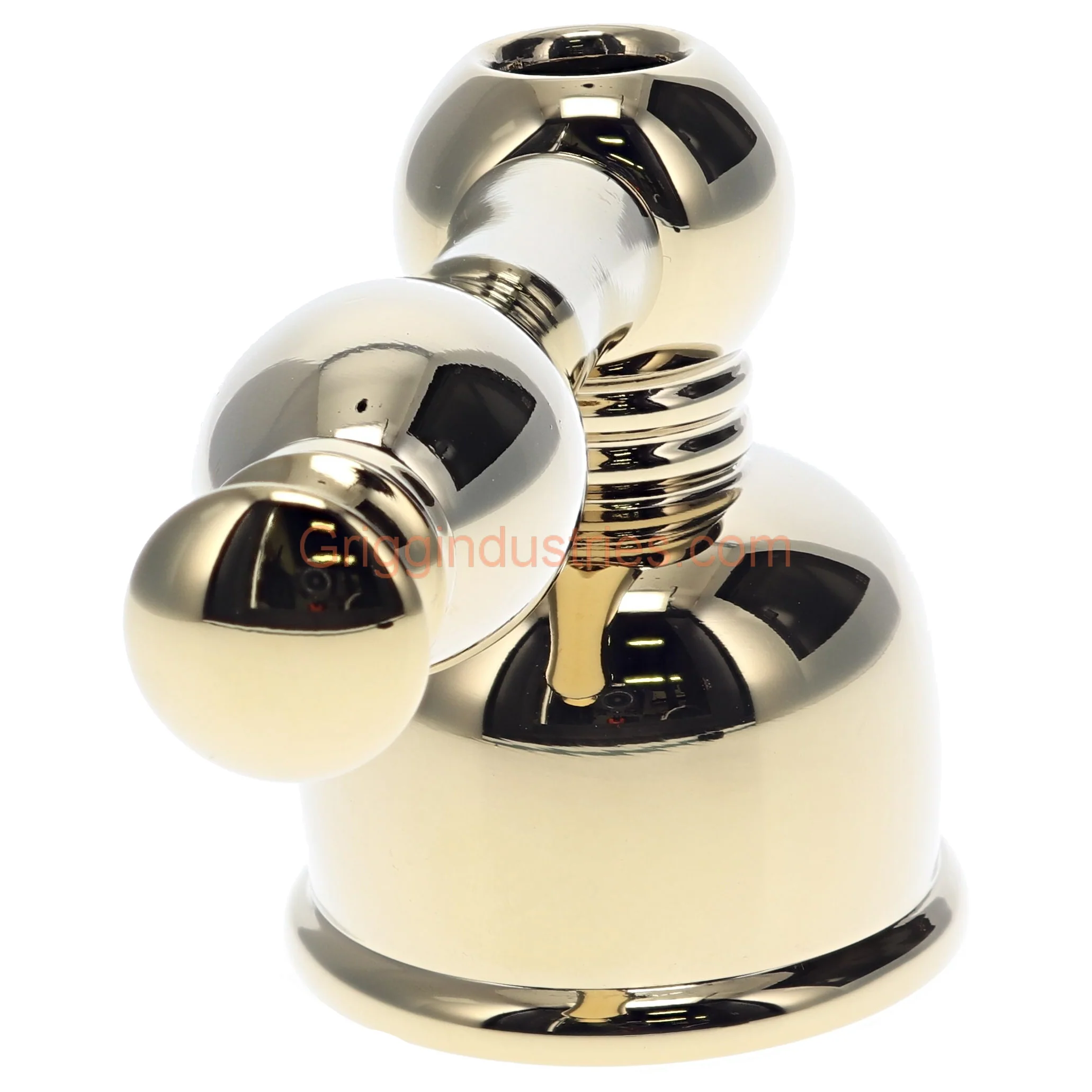 Plumbers Emporium A602028CYP Polished Brass Cold Handle Assembly - Image 5