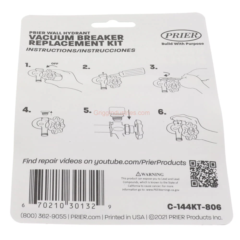 Prier C-144KT-806 Vacuum Breaker Kit - Image 4
