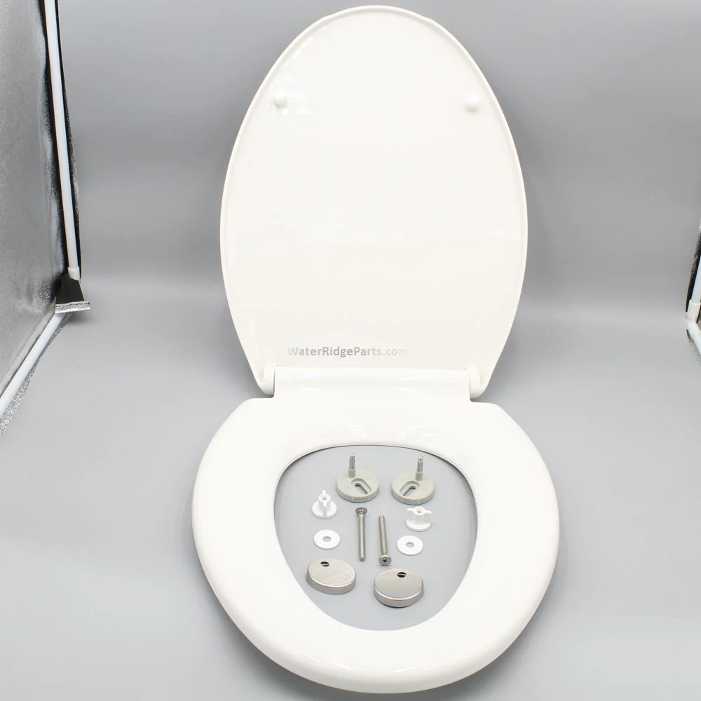 Water Ridge C55011243-GBG1 White Toilet Seat - Image 3